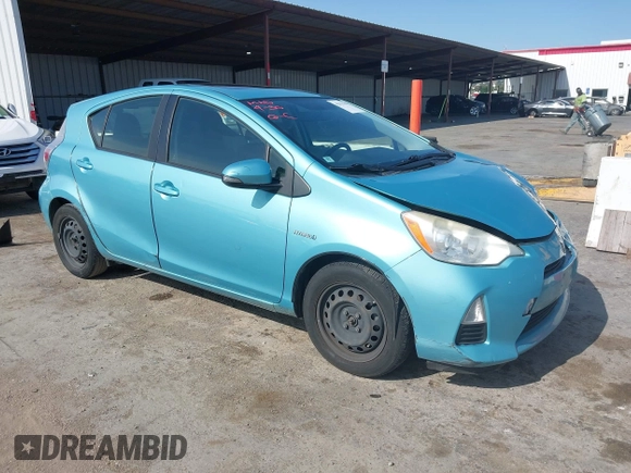 2013 Toyota Prius One with VIN JTDKDTB38D1037187, listed as a IAAI auction lot 42152202 with 157,413 mi miles and . Bid and sale history available at DreamBid. Image 1.
