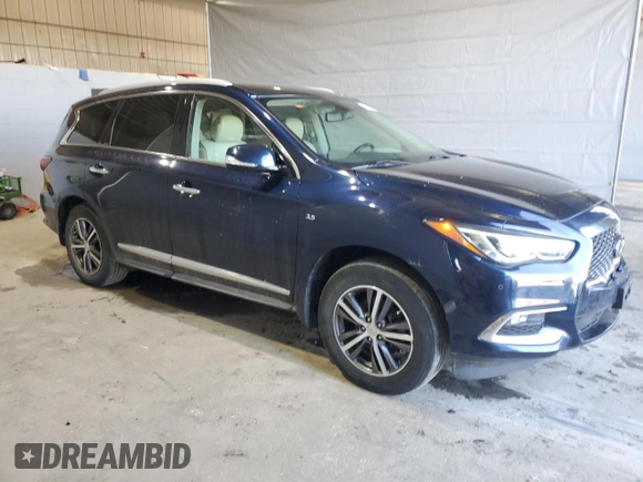 2017 Infiniti QX60 with VIN 5N1DL0MMXHC546218, listed as a Copart auction lot 47448695 with 122,427 mi miles and Salvage Title. Bid and sale history available at carsss.com. Image 4.