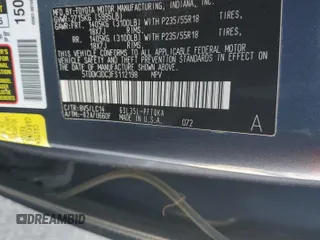 2015 Toyota Sienna Limited with VIN 5TDDK3DC3FS112198, listed as a Copart auction lot 53724195 with 183,244 mi miles and Salvage title. Bid and sale history available at DreamBid. Image 13.