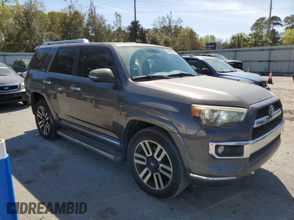 2014 Toyota 4Runner Limited with VIN JTEBU5JR9E5178275, listed as a Copart auction lot 49435815 with 160,367 mi miles and Salvage Title. Bid and sale history available at carsss.com. Image 4.