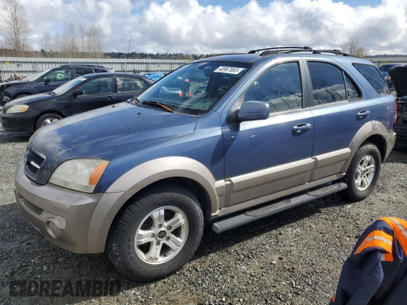 2005 Kia Sorento LX with VIN KNDJC733855450130, listed as a Copart auction lot 48967665 with 57,831 mi miles and Clean Title. Bid and sale history available at DreamBid. Image 1.