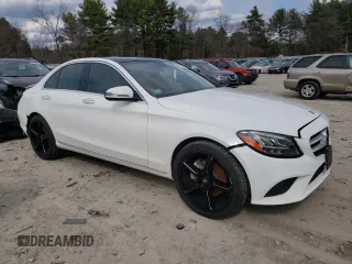 2021 Mercedes-Benz C 300 with VIN W1KWF8EB3MR635559, listed as a Copart auction lot 49066275 with 19,447 mi miles and Salvage Title. Bid and sale history available at carsss.com. Image 4.