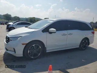 2023 Honda Odyssey Elite with VIN 5FNRL6H95PB037206, listed as a Copart auction lot 62935755 with 47,232 mi miles and Salvage title. Bid and sale history available at DreamBid. Image 1.