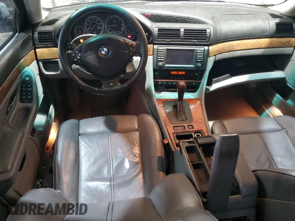 2000 BMW 7 Series 740i with VIN WBAGG834XYDN80320, listed as a Copart auction lot 54906225 with 284,262 mi miles and Salvage Title. Bid and sale history available at DreamBid. Image 8.