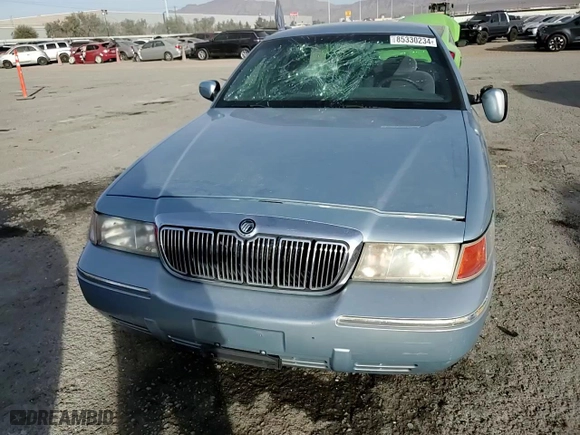 2002 Mercury Grand Marquis GS with VIN 2MEFM74WX2X628530, listed as a Copart auction lot 85330234 with 109,602 mi miles and Salvage Title. Bid and sale history available at carsss.com. Image 11.