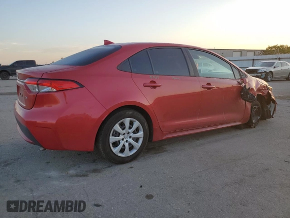 2021 Toyota Corolla LE with VIN 5YFEPMAE4MP166567, listed as a Copart auction lot 52805805 with 81,209 mi miles and Salvage Title. Bid and sale history available at DreamBid. Image 3.