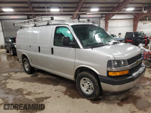 2019 Chevrolet Express Cargo Van with VIN 1GCWGAFG1K1330033, listed as a Copart auction lot 83733644 with 133,362 mi miles and Non Repairable. Bid and sale history available at carsss.com. Image 4.