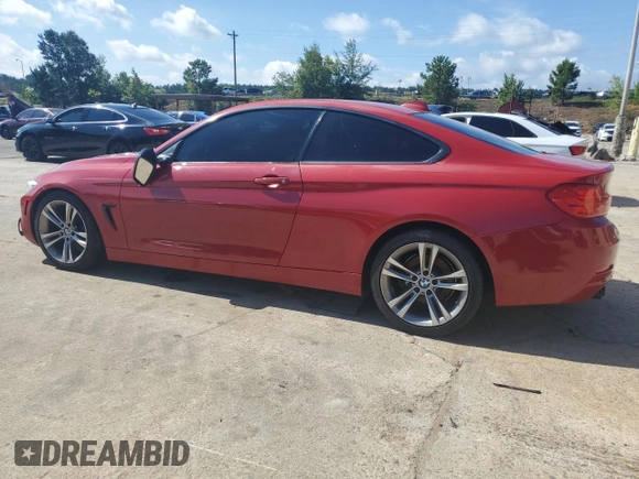 2015 BMW 4 Series 428i with VIN WBA3N3C50FK232924, listed as a Copart auction lot 60427945 with 143,599 mi miles and Salvage title. Bid and sale history available at DreamBid. Image 2.