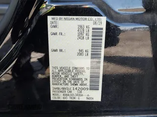 2020 Nissan Altima 2.5 S with VIN 1N4BL4BV1LC142009, listed as a IAAI auction lot 41989916 with Not Provided miles and . Bid and sale history available at carsss.com. Image 9.