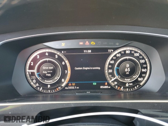 2019 Volkswagen Tiguan SE with VIN 3VV3B7AX3KM012480, listed as a Copart auction lot 54934505 with 85,680 mi miles and Clean Title. Bid and sale history available at DreamBid. Image 9.