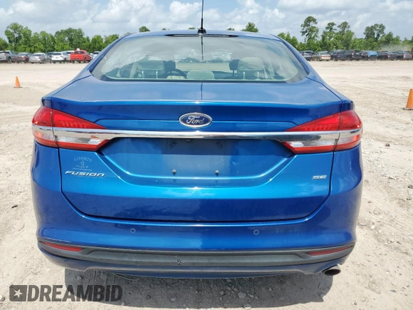 2017 Ford Fusion SE with VIN 3FA6P0H75HR345064, listed as a Copart auction lot 61792985 with 169,601 mi miles and Salvage title. Bid and sale history available at DreamBid. Image 6.