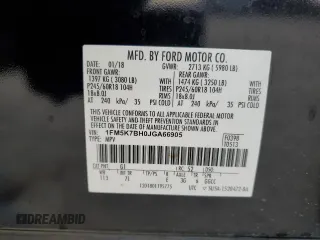 2018 Ford Explorer z VIN 1FM5K7BH0JGA66905, wystawiony jako Copart lot #82621624 z przebiegiem 105 202 mil mil oraz Szkoda całkowita • Salvage title. Historia ofert i sprzedaży dostępna na DreamBid. Obrazek 14.