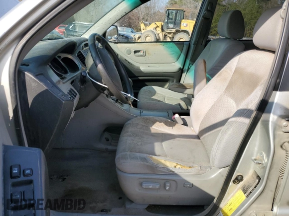 2005 Toyota Highlander with VIN JTEEP21A950099585, listed as a Copart auction lot 49118165 with 291,981 mi miles and Salvage Title. Bid and sale history available at DreamBid. Image 7.