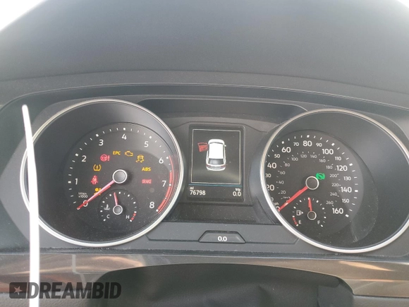 2018 Volkswagen Tiguan S with VIN 3VV0B7AX2JM019924, listed as a Copart auction lot 56138375 with 76,798 mi miles and Salvage title. Bid and sale history available at DreamBid. Image 9.
