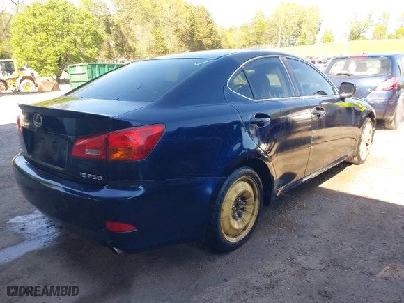 2006 Lexus IS 250 Manual with VIN JTHBK262765024023, listed as a IAAI auction lot 42006175 with 239,893 mi miles. Bid and sale history available at carsss.com. Image 4.