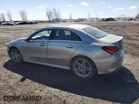 2019 Mercedes-Benz A 220 with VIN WDD3G4FBXKW009707, listed as a Copart auction lot 50912955 with 69,569 mi miles and Salvage Title. Bid and sale history available at DreamBid. Image 2.
