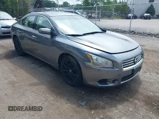 2014 Nissan Maxima S with VIN 1N4AA5AP6EC450628, listed as a IAAI auction lot 42624341 with 188,379 mi miles and . Bid and sale history available at DreamBid. Image 1.
