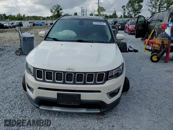 2019 Jeep Compass Limited with VIN 3C4NJDCB1KT672484, listed as a Copart auction lot 57934455 with 72,051 mi miles and Non repairable. Bid and sale history available at DreamBid. Image 14.