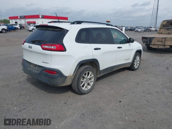 2017 Jeep Cherokee Sport z VIN 1C4PJLAB1HW640613, wystawiony jako IAAI lot #41930511 z przebiegiem 101 154 mil mil oraz . Historia ofert i sprzedaży dostępna na DreamBid. Obrazek 4.