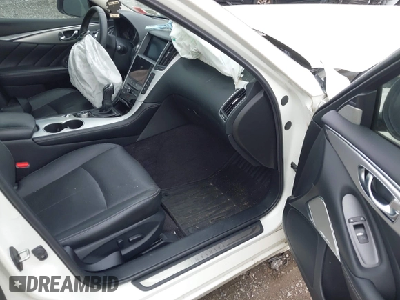 2021 Infiniti Q50 Luxe z VIN JN1EV7BR3MM751283, wystawiony jako IAAI lot #42446846 z przebiegiem 25 524 mil mil oraz . Historia ofert i sprzedaży dostępna na DreamBid. Obrazek 5.