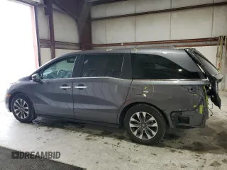 2022 Honda Odyssey EX-L with VIN 5FNRL6H74NB053215, listed as a Copart auction lot 54205895 with 57,958 mi miles and Salvage Title. Bid and sale history available at DreamBid. Image 2.