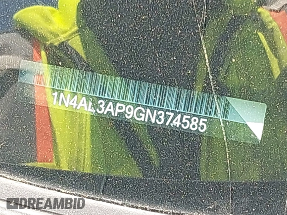 2016 Nissan Altima S z VIN 1N4AL3AP9GN374585, wystawiony jako IAAI lot #42124206 z przebiegiem 86 163 mil mil oraz . Historia ofert i sprzedaży dostępna na DreamBid. Obrazek 12.