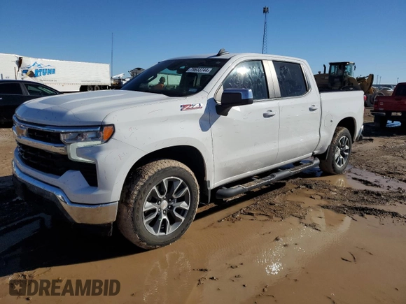 2023 Chevrolet Silverado 1500 LT with VIN 2GCUDDED9P1107846, listed as a Copart auction lot 79633744 with 33,157 mi miles and Salvage Title. Bid and sale history available at carsss.com. Image 1.