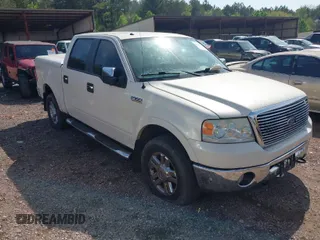 2007 Ford F-150 XLT with VIN 1FTPW14VX7FA58410, listed as a IAAI auction lot 41911384 with 126,017 mi miles. Bid and sale history available at carsss.com. Image 1.