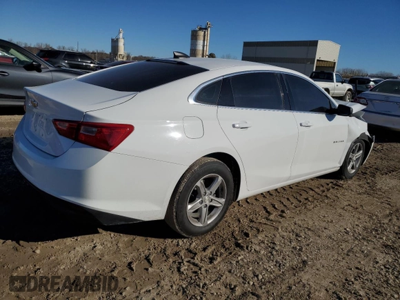 2020 Chevrolet Malibu LS with VIN 1G1ZB5ST7LF000805, listed as a Copart auction lot 80639724 with 142,450 mi miles and Salvage Title. Bid and sale history available at DreamBid. Image 3.