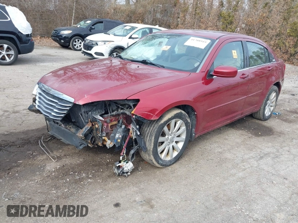 2012 Chrysler 200 Touring with VIN 1C3CCBBB6CN203453, listed as a IAAI auction lot 41708919 with 199,204 mi miles. Bid and sale history available at carsss.com. Image 2.