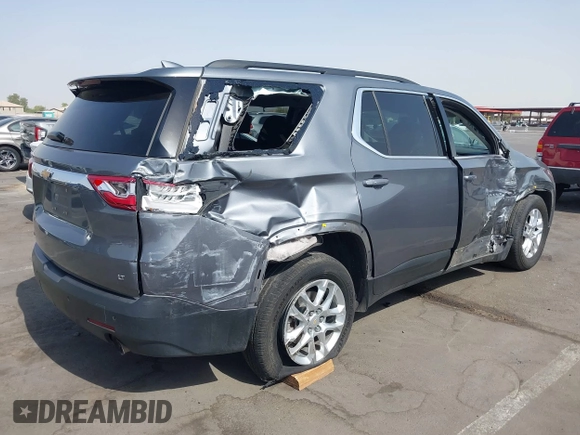 2019 Chevrolet Traverse LT Cloth with VIN 1GNERGKW3KJ150260, listed as a IAAI auction lot 42630621 with 121,244 mi miles and . Bid and sale history available at DreamBid. Image 4.