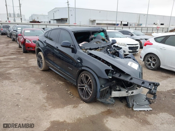 2017 BMW X4 xDrive28i with VIN 5UXXW3C38H0T79070, listed as a IAAI auction lot 41570428 with 1 mi miles. Bid and sale history available at carsss.com. Image 1.
