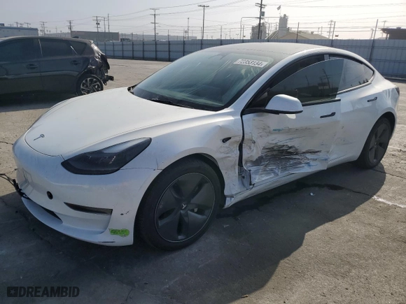 2023 Tesla Model 3 with VIN 5YJ3E1EA4PF517528, listed as a Copart auction lot 72353134 with 16,138 mi miles and Salvage Title. Bid and sale history available at carsss.com. Image 1.