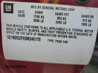 2005 Chevrolet Classic with VIN 1G1ND52F65M246178, listed as a Copart auction lot 51226425 with 141,450 mi miles and Salvage Title. Bid and sale history available at carsss.com. Image 15.