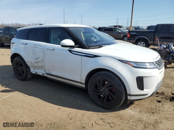 2020 Land Rover Range Rover Evoque S with VIN SALZJ2FX2LH041927, listed as a Copart auction lot 48504485 with 34,742 mi miles and Salvage Title. Bid and sale history available at carsss.com. Image 4.