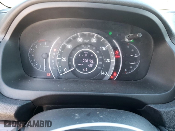 2015 Honda CR-V EX-L with VIN 2HKRM4H77FH618318, listed as a Copart auction lot 41526095 with 78,199 mi miles and Salvage Title. Bid and sale history available at DreamBid. Image 9.