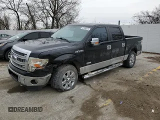 2013 Ford F-150 XL with VIN 1FTFW1ET8DKF19924, listed as a Copart auction lot 47285075 with 159,411 mi miles and Salvage Title. Bid and sale history available at carsss.com. Image 1.