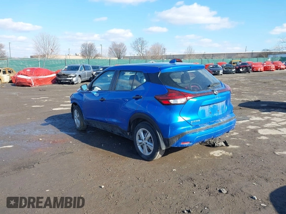 2024 Nissan Kicks S with VIN 3N1CP5BV1RL496038, listed as a IAAI auction lot 41534174 with 50,629 mi miles. Bid and sale history available at carsss.com. Image 3.