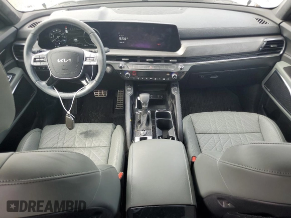 2023 Kia Telluride SX with VIN 5XYP5DGC4PG409789, listed as a Copart auction lot 63911175 with 23,005 mi miles and Salvage title. Bid and sale history available at DreamBid. Image 8.