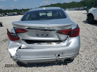 2018 Infiniti Q50 Luxe with VIN JN1EV7AP5JM352175, listed as a Copart auction lot 61762335 with 64,375 mi miles and Salvage title. Bid and sale history available at DreamBid. Image 6.
