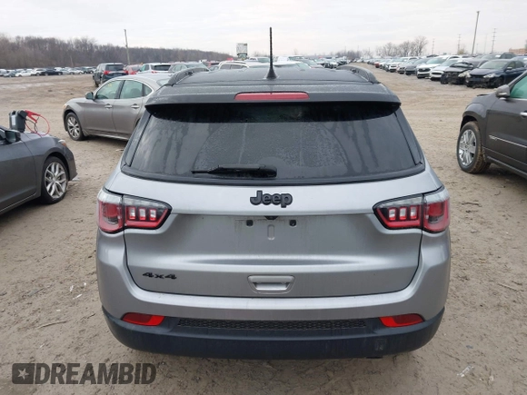 2020 Jeep Compass Latitude with VIN 3C4NJDBB5LT229144, listed as a IAAI auction lot 41448885 with 53,534 mi miles and . Bid and sale history available at DreamBid. Image 16.