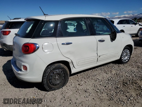 2014 FIAT 500L Pop with VIN ZFBCFAAH1EZ015571, listed as a Copart auction lot 46951065 with Not Provided miles and Salvage Title. Bid and sale history available at DreamBid. Image 3.