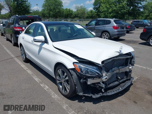 2017 Mercedes-Benz C 300 with VIN 55SWF4KB1HU183192, listed as a IAAI auction lot 42562516 with 29,356 mi miles and . Bid and sale history available at DreamBid. Image 1.