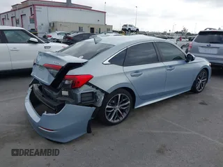 2022 Honda Civic Sedan Touring with VIN 2HGFE1F93NH328556, listed as a IAAI auction lot 39760314 with 24,564 mi miles. Bid and sale history available at carsss.com. Image 4.