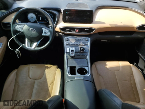 2022 Hyundai Santa Fe Calligraphy with VIN 5NMS54AL8NH450061, listed as a Copart auction lot 54738305 with 74,051 mi miles and Salvage title. Bid and sale history available at DreamBid. Image 8.
