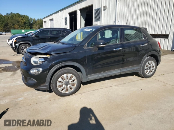 2016 FIAT 500X Pop with VIN ZFBCFXAT7GP484606, listed as a Copart auction lot 75854824 with 62,509 mi miles and Salvage title. Bid and sale history available at DreamBid. Image 1.