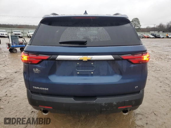 2022 Chevrolet Traverse LT Cloth with VIN 1GNERGKW6NJ181331, listed as a Copart auction lot 44864915 with 51,600 mi miles and Salvage title. Bid and sale history available at DreamBid. Image 6.