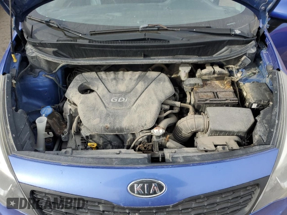 2012 Kia Rio LX with VIN KNADM4A30C6076872, listed as a Copart auction lot 47853135 with 0 mi miles and Salvage Title. Bid and sale history available at carsss.com. Image 11.