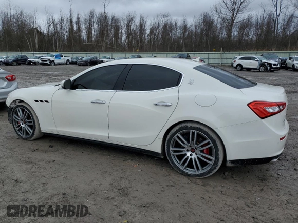 2017 Maserati Ghibli S Q4 with VIN ZAM57RTS4H1232007, listed as a Copart auction lot 47345505 with 93,978 mi miles and Salvage title. Bid and sale history available at DreamBid. Image 2.