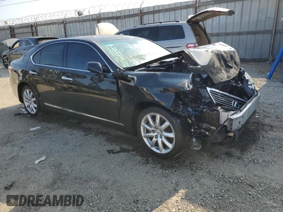 2007 Lexus LS 460 z VIN JTHBL46F275013508, wystawiony jako Copart lot #65202405 z przebiegiem Nie podano mil oraz Szkoda całkowita • Salvage title. Historia ofert i sprzedaży dostępna na DreamBid. Obrazek 4.